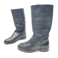Stivali da neve invernali CAMOURASKA TROOPER Canada 12" in shearling nero donna 7,5