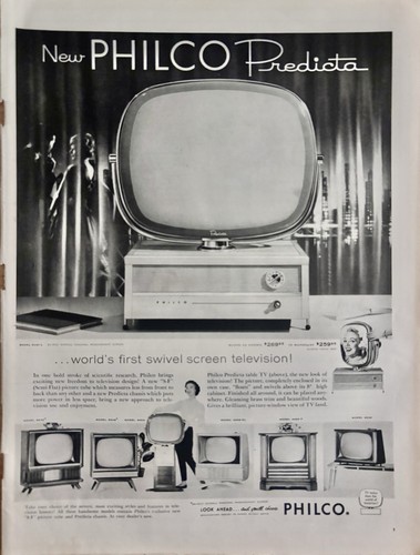 Pubblicità philco 1958 - tv,