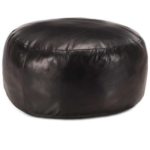 Pouf nero 60x30 vera - pouf,