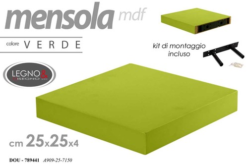 Mensola parete legno mdf - da,