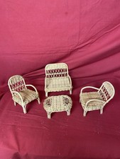 SET SEDIE IN VIMINI SCALA 1.6 2 SEDIE 1 SEDIADIVANO 1 TAVOLO