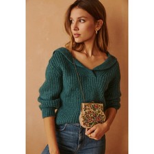 Borsa da sera vintage floreale