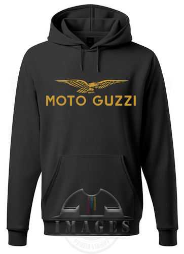 Felpa moto guzzi con cappuccio - felpa,