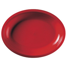 Piatti di Plastica Ovali Piani