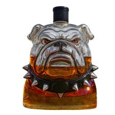 Bulldog Bottiglia Whisky Vetro Bottiglie Vino Liquore Decanter Decorazione Casa Collezione