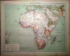 Carta geografica antica AFRICA