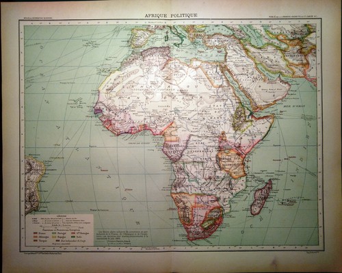 Carta geografica antica africa - geografica,