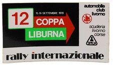 adesivo 12 coppa liburna rally internazionale club livorno lancia stratos