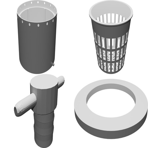 Vaso idroponico con attacco - vaso,