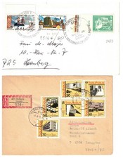 GERMANIA 1980 DDR LOTTO 2 LETTERE VEDI FOTO