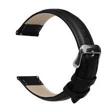 Cinturino universale 18mm, Colore Nero, Pelle Flessibile