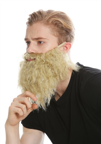 Barba piena bionda carnevale - barba,