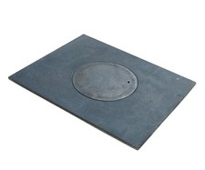 PIASTRA IN GHISA PER FORNO 1 FORO NOTE CUCINA GHISA GHISA GRIGIA 46x36 CAST IRON