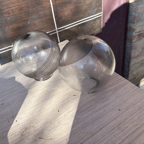 Palle vetro vintage applique - 2,