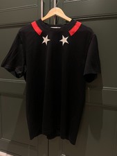 Givenchy T-Shirt Uomo Taglia X Large Nero Bianco Rosso