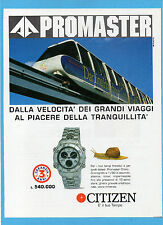 BELLEU997-PUBBLICITA'/ADVERTISING-1997- CITIZEN PROMASTER CRONO