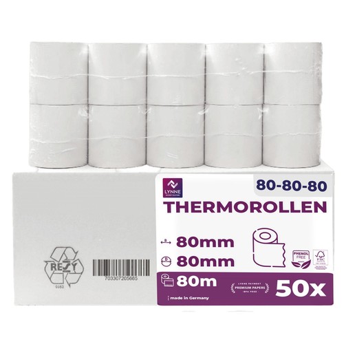 Rotoli termici 80mm 80m x - rotoli,