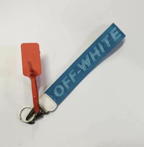 Blue off white keychain - off,