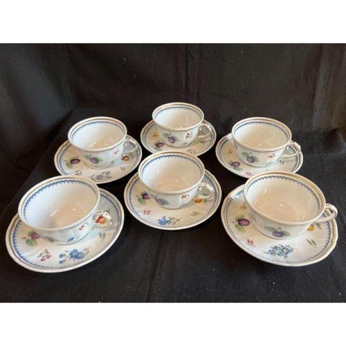 Set tazze tè e piattini - 6, da