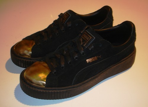 Puma 36222202 black suede gold - puma,