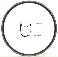 Cerchio carbonio 27,5 mtb