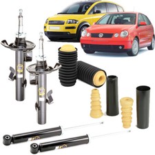 Kit 4 ammortizzatori + tamponi POLO 9N IBIZA 6L FABIA 6Y A2 dal 2000 al 2010