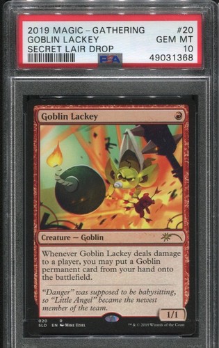 Goblin lackey gem mint - mtg, psa