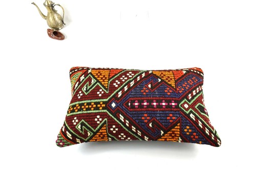 Copricuscino kilim 12x20 fatto - copricuscino,
