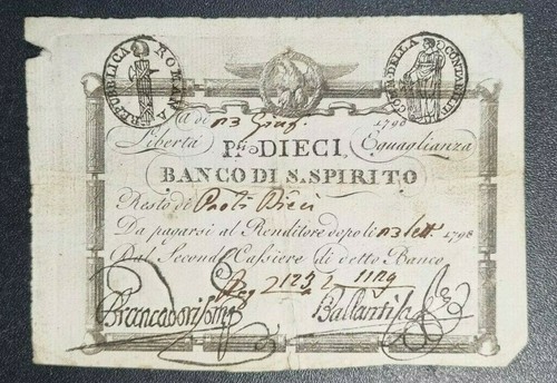 Banconota cedola paoli - banconota, 10