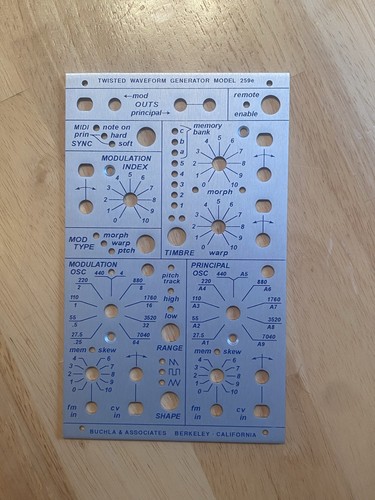 Parte pannello frontale - , buchla
