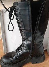 stivali anfibi con zip