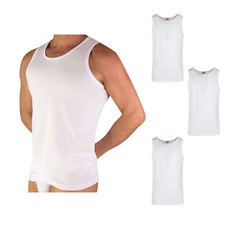 Tris canotte spalla larga uomo