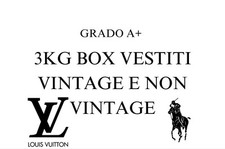 Box Stock lotto 3 KG Vestiti Firmati Vintage Uomo - Donna Per Mercatini/ Vinted