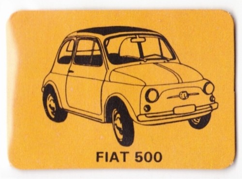 Carta collezionabile fiat 500 - fiat,
