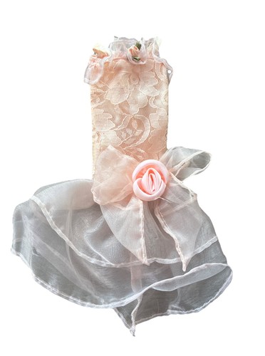Barbie vestito pizzo pesca - barbie,