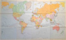 Grande PLANISFERO MAPPAMONDO
