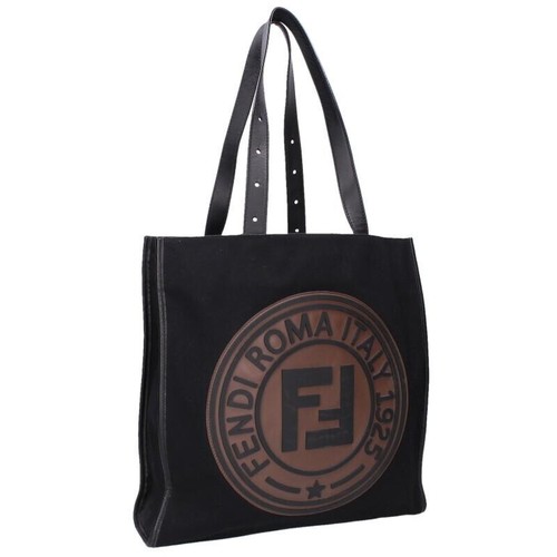 Borsa tote tela con logo - con,