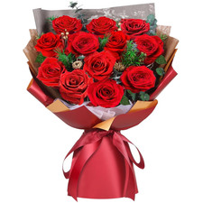 Ramo rosas rojas preservadas