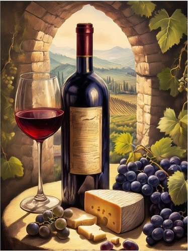 Piastrella murale tema vino - tema,