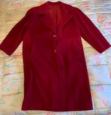 Cappotto rosso bordeaux in lana da donna usato pochissimo