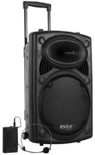 Sistema PA 200W Portatile 8" con Microfono VHF + Microfono Cablato USB BT MP3 PORT8VHF-BT