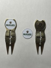(1) Rolex Crosshairs Golf Divot Tool & (1) Rolex 1" Coin Style Golf Marker 