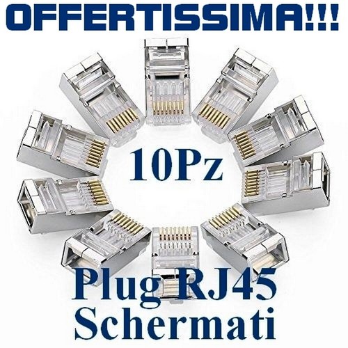 Connettore schermato rj45 plug - schermato,