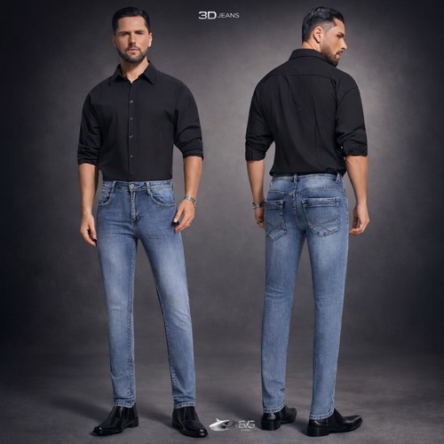 Jeans uomo denim - denim, blu