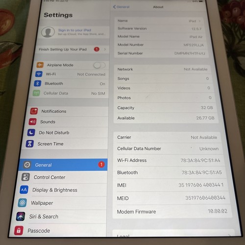 Apple ipad air - ipad, generazione