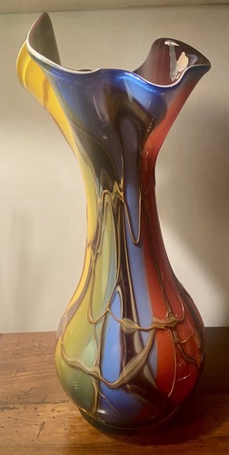 Vaso vetro soffiato zarrin - soffiato,