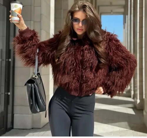 Zara fuzzy giacca cardigan - zara,