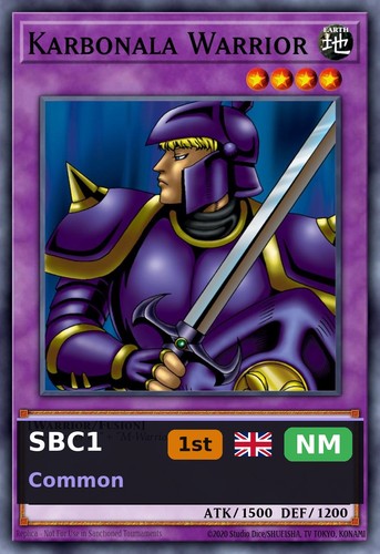 Karbonala warrior sbc1 b20 - warrior, sbc1-b20