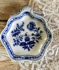 Vista Alegre Porcellana piatto conchiglia Meissen Blue Onion Cipolla Vassoio