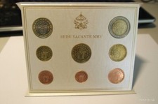 KMS Set monete euro Vaticano 2005 Sede Vacante